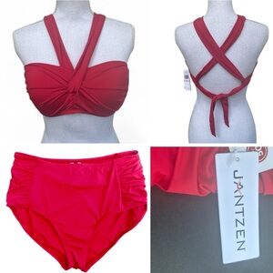 NWT Jantzen high waist tie bikini 10